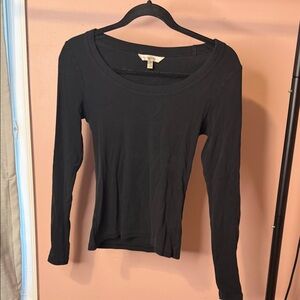 Banana Republic Elegant Black Long Sleeve Tee